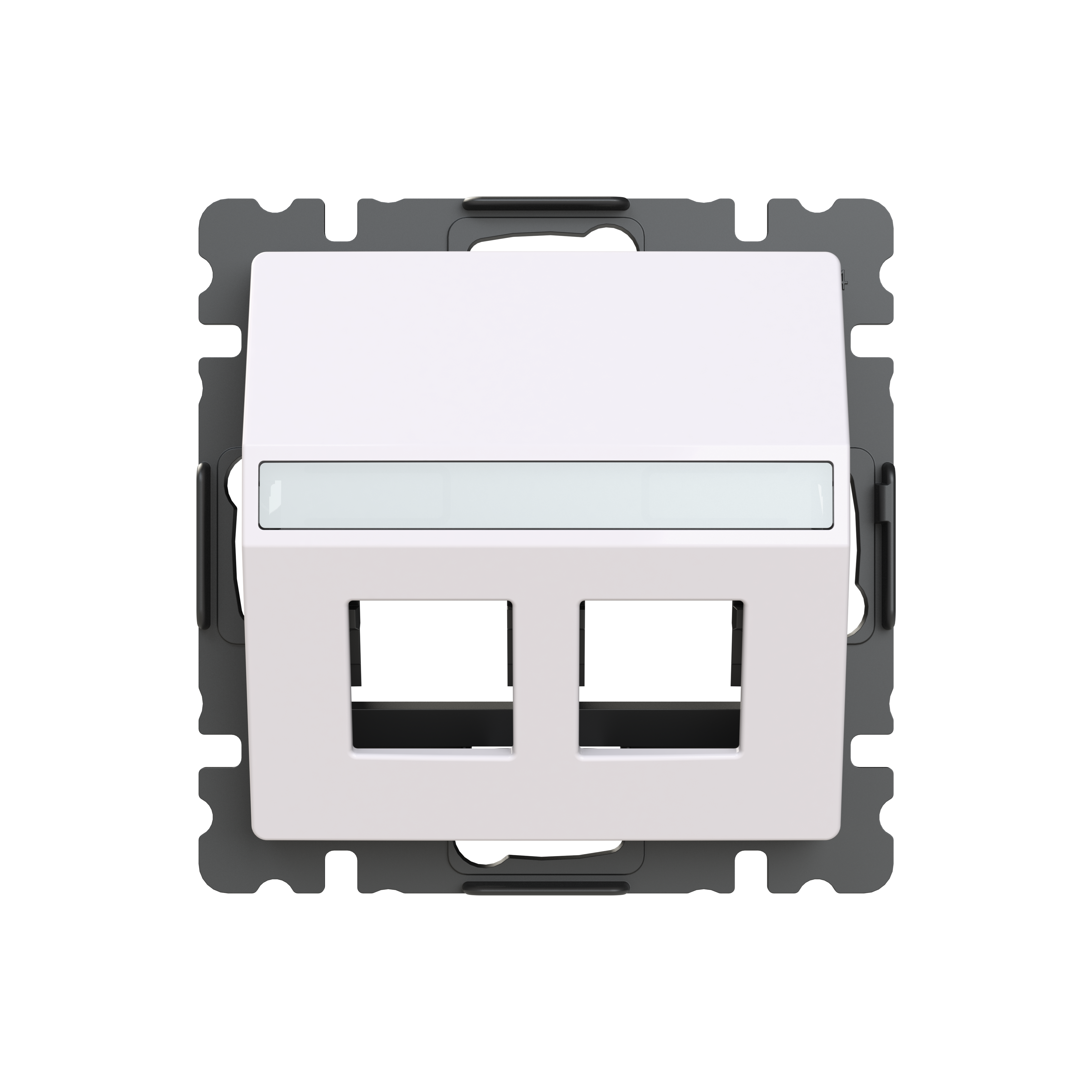 Zoni fedlap 2xRJ45-csatlakozóhoz műanyag 5014T-A00418 500 ABB
