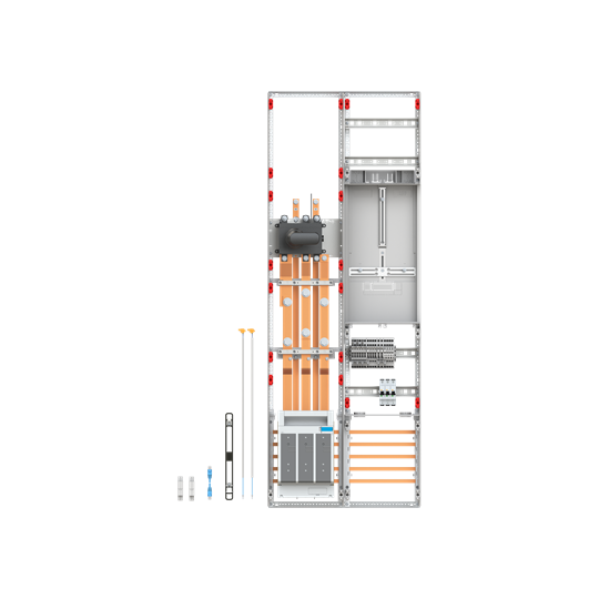9RE 2FB, Komplettfeld nach FNN, In 200A, mit Dreipunkt-Befestigung