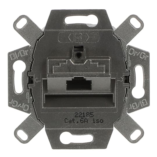 UAE-Anschlussdose, RJ45, Cat. 6a iso, geschirmt 1 Steckbuchse, 8 (8)-polig