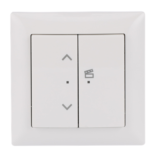 Jalousie-Einsatz flex, 1-fach, Komplettset, 2-fach Bedienelement, Wireless
