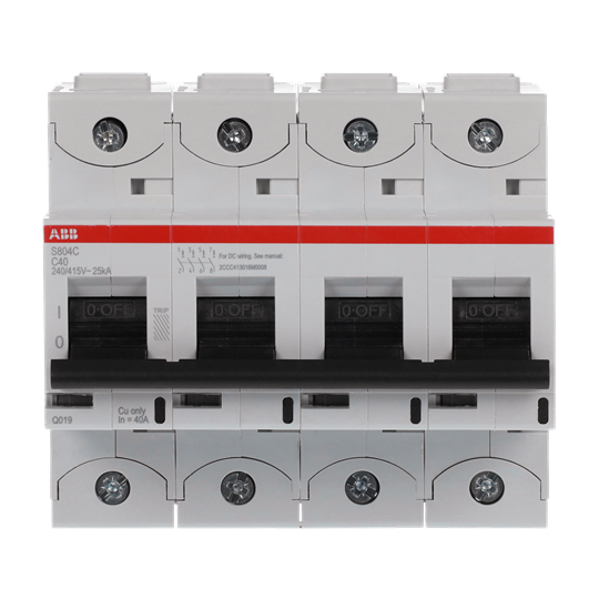 Disjoncteur haute performance, 40A, C, 415 V AC=Icu 25kA, 4P