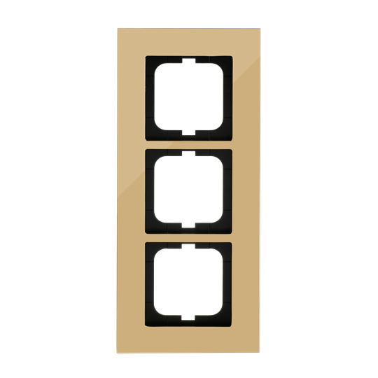 Abdeckrahmen 3-fach gold - carat®