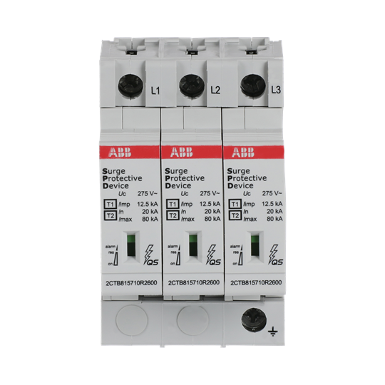 Kombi-Ableiter T1-T2 12.5kA/Pol, TNC 3, Uc 275 V, Up 1, 1 kV