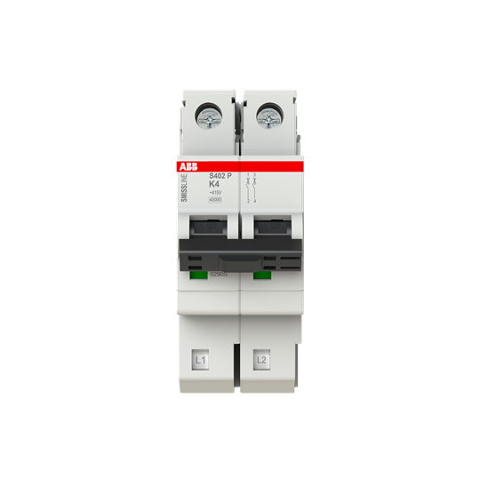 Disjoncteur K-Char., 4 A, 40 kA, 2P, enfichable