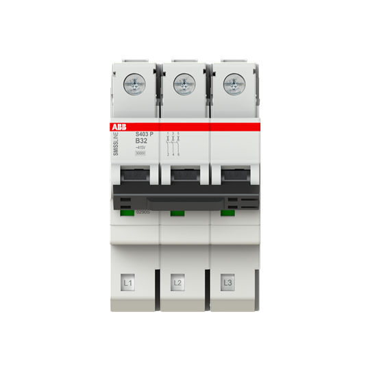 Disjoncteur B-Char., 32 A, 40 kA, 3P, enfichable