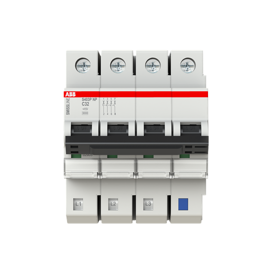 Disjoncteur C-Char., 32 A, 40 kA, 3PN, enfichable