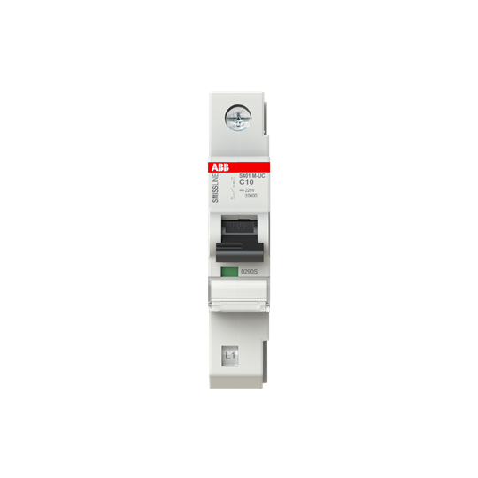 Disjoncteur C, 10 A, 125 V DC, 1P, 10 kA