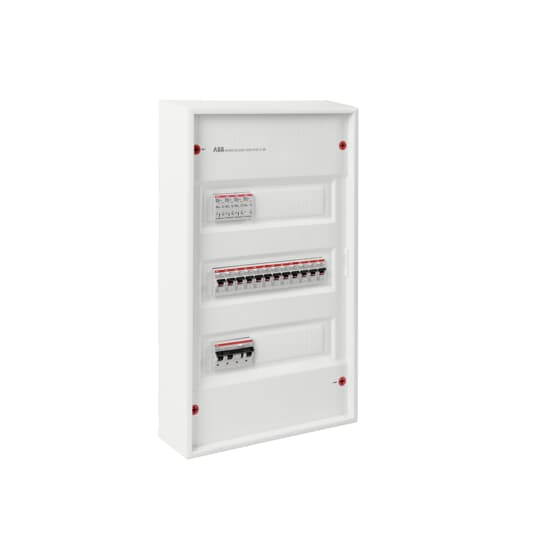 AK-Komplettverteiler mit SPD T2, HLAK, 12xFI/LS 16/0,03A, 3p FI/LS 20/0,03A