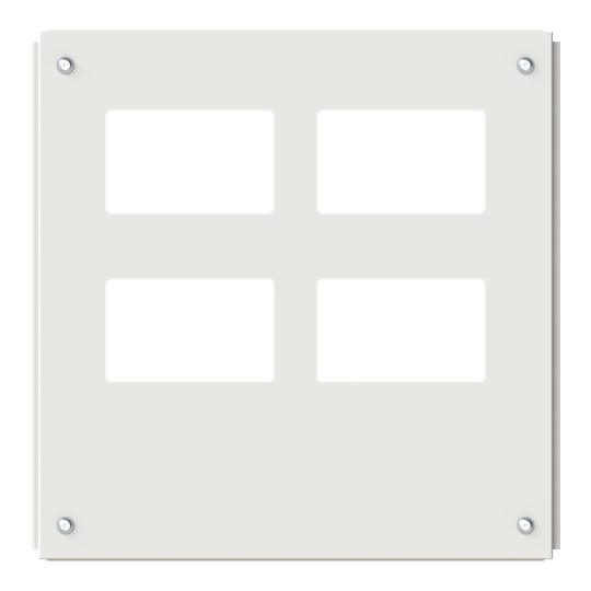 Plaque de couverture 3FB/T6 pour 2x flasques TZ, livraison à l'unité