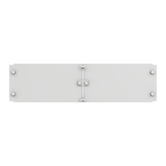 Plaque de base 1086x285x3 Gr.2, avec fixation