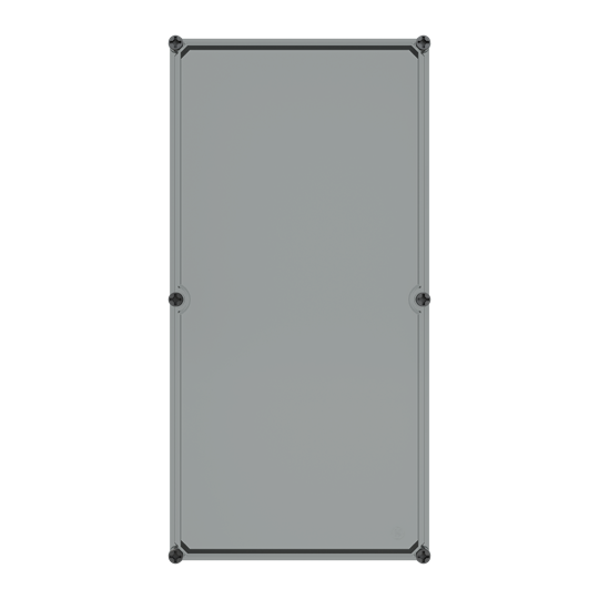 Couvercle 600x300x80mm Polycarbonate, transparent avec vis de couvercle