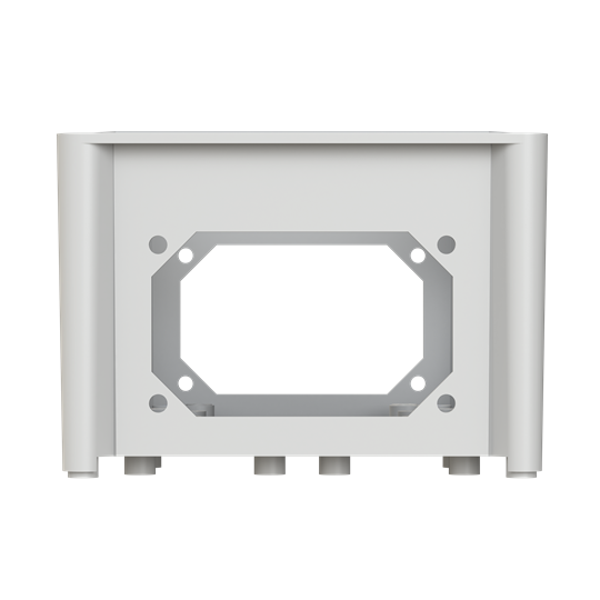 Base inférieure 300x300x130 4xouverte APO RAL7035 Boîtier inférieur avec 4 côtés ouverts