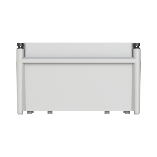 Boîtier 302x302x175mm Boîtier avec couvercle en polyester, gris