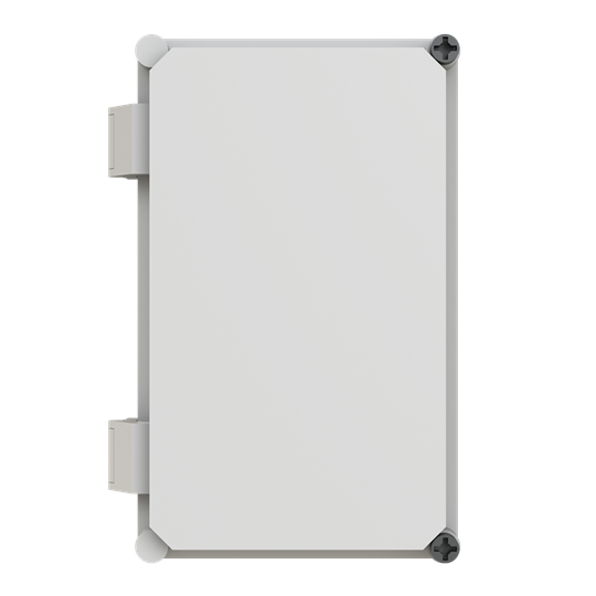Boîtier 302x186x175mm Boîtier avec couvercle à charnière, gris IP55, IK10