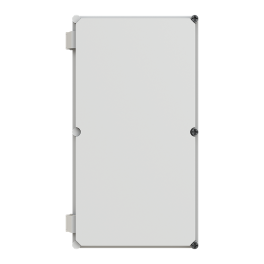 Boîtier 558x302x175mm Boîtier avec couvercle à charnière, gris IP55, IK10