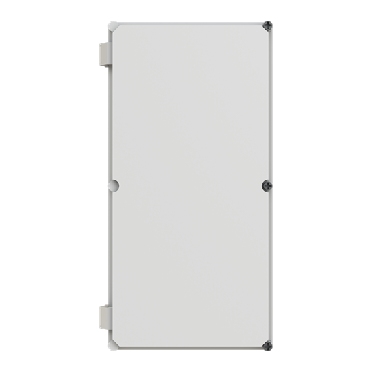 Boîtier 603x302x175mm Boîtier avec couvercle articulé, gris IP55, IK10