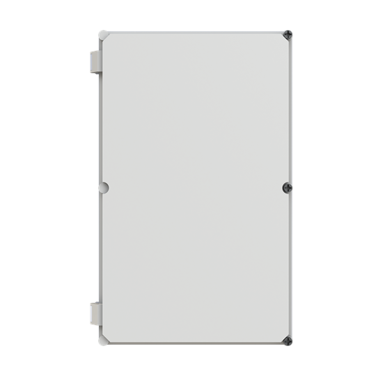 Boîtier 603x372x175 Boîtier avec couvercle à charnière, gris IP55, IK10