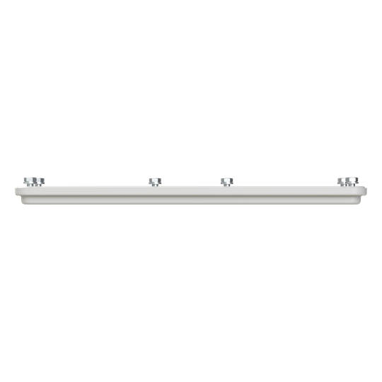 Flasque 370mm, lisse APO RAL7035 flasque de fermeture en polyester