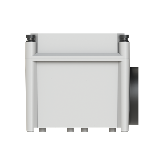 Boîtier d'introduction de câble 2xØ75mm RAL7035, pour un maximum de 2xØ75mm câbles Largeur : 300mm