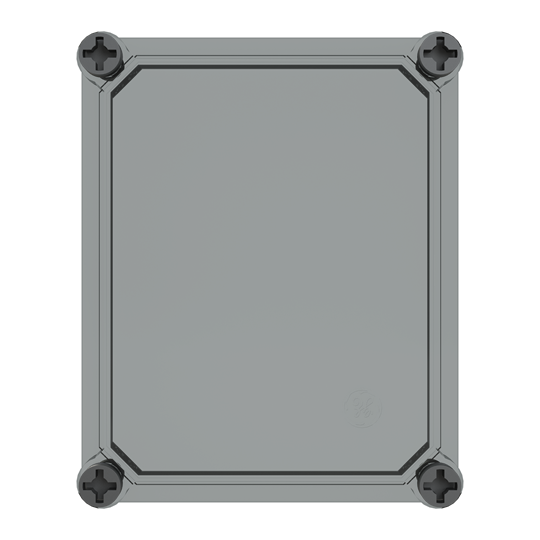 Couvercle 185x150x45mm en polycarbonate, transparent avec vis de couvercle