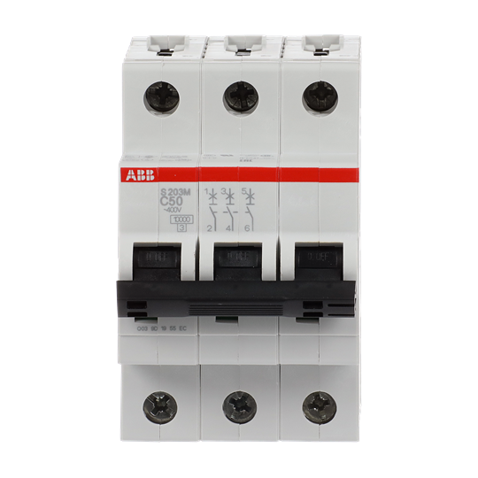 Disjoncteur C-Char., 10 kA, 50 A, 3P