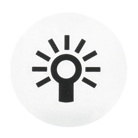 Abtastbares Symbol mit Symbol "Licht"