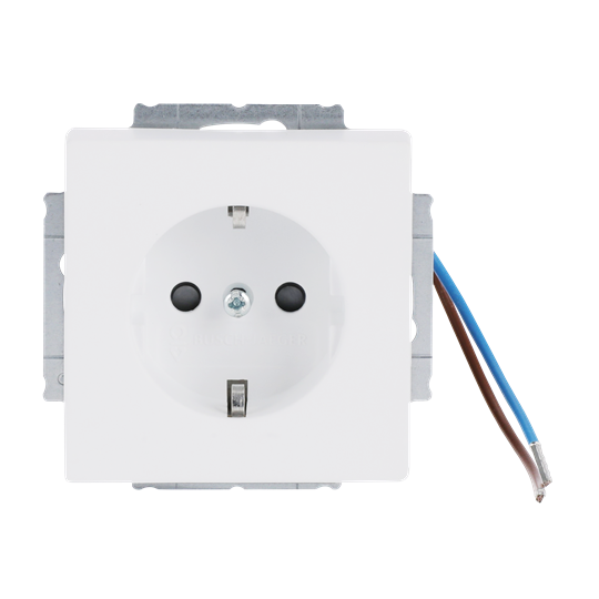 Busch-steplight® SCHUKO® Steckdosen-Einsatz Safety+ mit LED