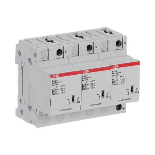 Kombi-Ableiter T1-T2 12.5kA/Pol, TNC 3, Uc 440V, Up 1, 6 kV
