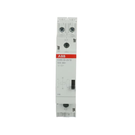 Relais de courant à impulsion, bobine 12 V AC, 32 A, 2 contacts normalement ouverts