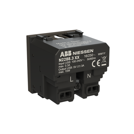 Base enchufe Schuko + USB-C+C - 2M - AN