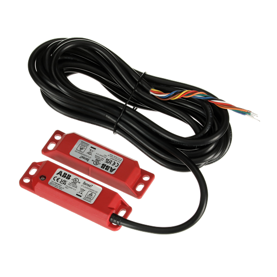 Sicherheitsschalter 2 Öffner + 1 Schließer , Kabel 5 m, LED