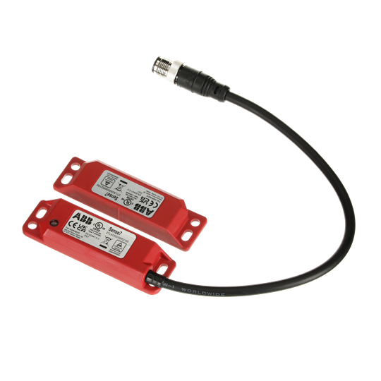 Sicherheitsschalter 2 Öffner + 1 Schließer , QC Kabel 250 mm, LED