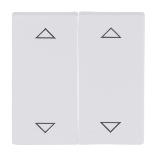 Wippe mit Aufdruck mit Symbol "Pfeil hoch/runter" KNX-Tasterankopplung