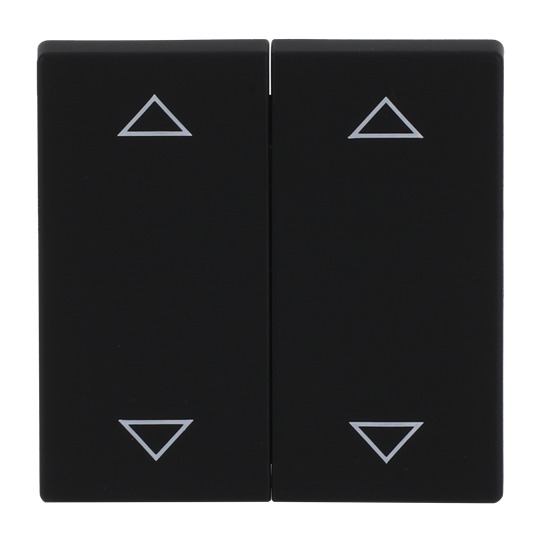 Wippe mit Aufdruck mit Symbol "Pfeil hoch/runter" KNX-Tasterankopplung