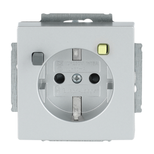 FI-SCHUKOMAT SCHUKO® Steckdosen-Einsatz Safety+ alusilber - Plattform 63