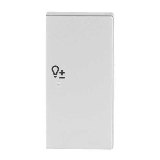 Wippe 2-fach rechts, mit Symbol "Dimmer"