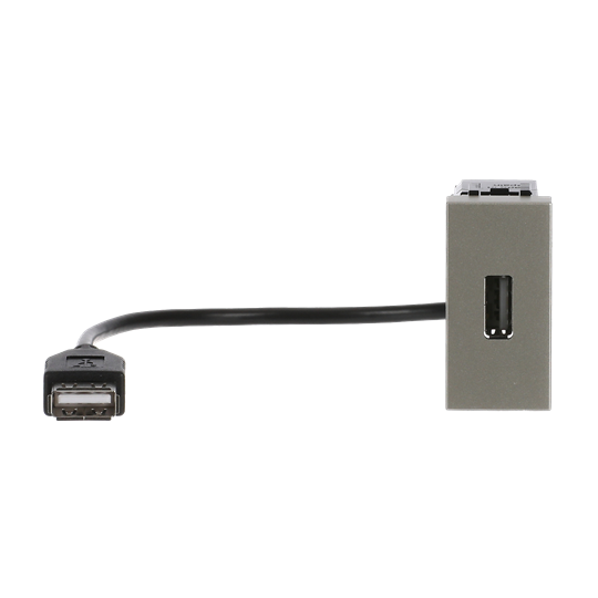 Toma USB hembra-hembra con latiguillo CV