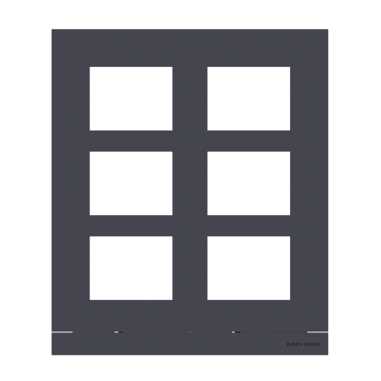 Frontplatte Audio, 2/3, anthrazit