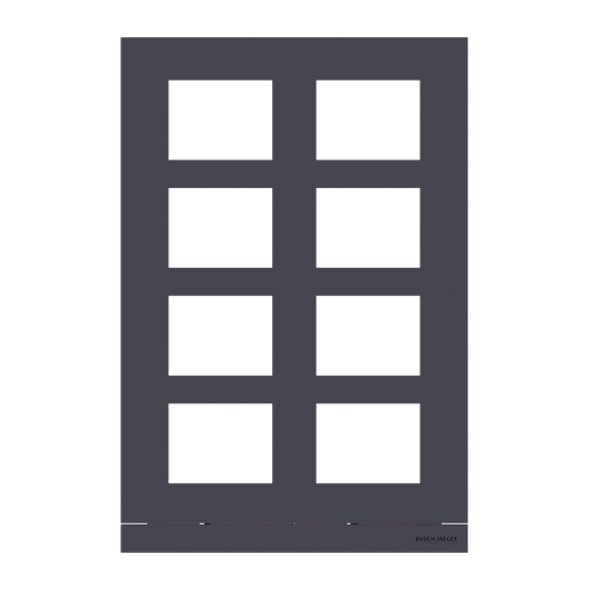 Frontplatte Audio, 2/4, anthrazit