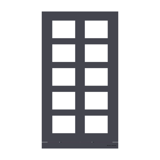 Frontplatte Audio, 2/5, anthrazit
