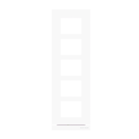 Frontplatte Audio, 1/5, weiß