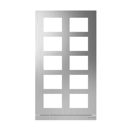 Frontplatte Audio, 2/5, edelstahl