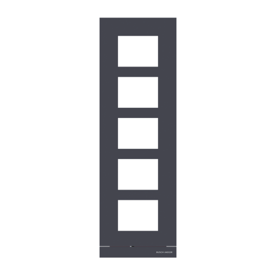 Frontplatte Audio, 1/5, anthrazit