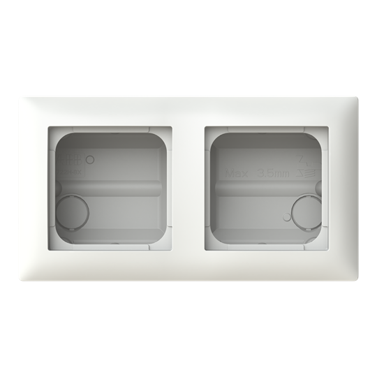 Boîtier en saillie pour montage d'angle 2-fach blanc alpin - Busch-balance® SI