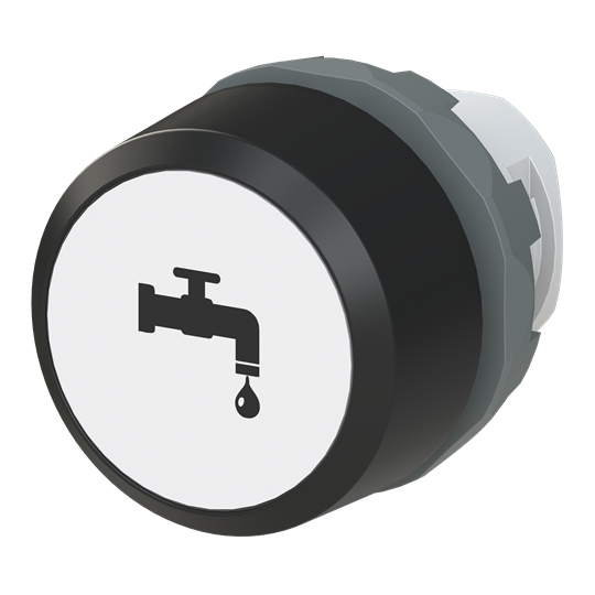 Drucktaster beschriftet "WASSER", Symbol Code E2300454