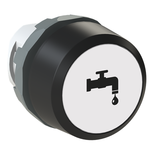 Drucktaster beschriftet "WASSER", Symbol Code E2300454