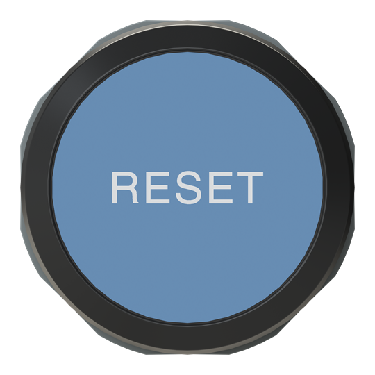 Bouton lumineux, bleu, plat à pression, cerclage avant