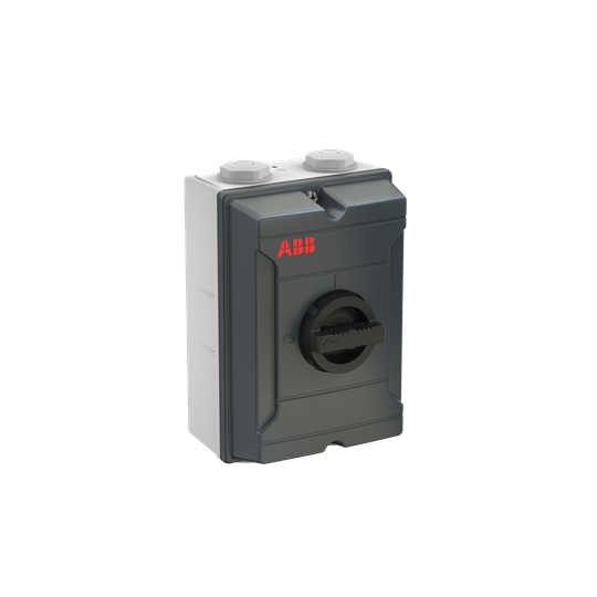 Interrupteur de maintenance, 4 pôles 415V AC23 63A, 30kW, avec poignée noire 1SCA164385R1001