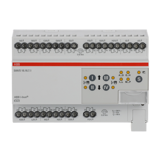 Schalt-/Jalousieaktor, 16fach, 16 A, REG