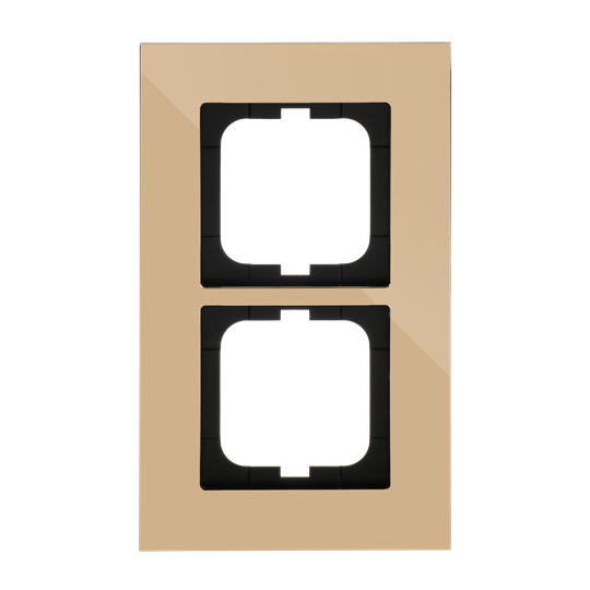 Abdeckrahmen 2-fach gold - carat®